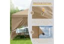 LALAHO Faltpavillon 3x3 m Gartenpavillon mit 4 Seitenteilen Bild 1
