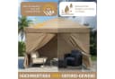 LALAHO Faltpavillon 3x3 m Gartenpavillon mit 4 Seitenteilen Bild 5
