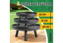LALAHO Feuerschale Feuerstelle Feuerkorb für Terrasse Tischkamin Garten & Camping Bild 1