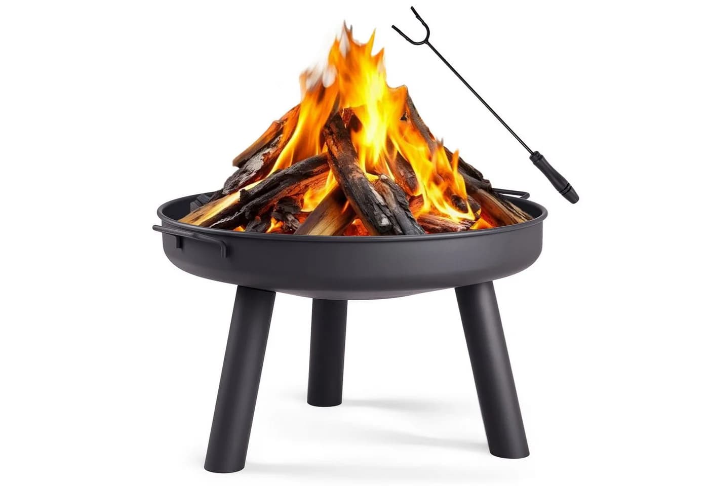 LALAHO Feuerschale Feuerstelle Feuerkorb für Terrasse Tischkamin Garten & Camping - Bild 2
