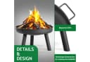 LALAHO Feuerschale Feuerstelle Feuerkorb für Terrasse Tischkamin Garten & Camping Bild 4