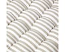 Homescapes 2-Sitzer Bankauflage grau mit Streifen, 100% Baumwolle Bild 3