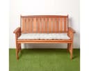 Homescapes 2-Sitzer Bankauflage grau mit Streifen, 100% Baumwolle Bild 5