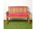 Homescapes Bankauflage 2-Sitzer rot 100% Baumwolle Bild 5