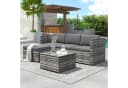 Merax Gartenlounge-Set 5-teilig Polyrattan für 4 Personen Bild 3