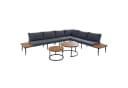 Flieks Gartenlounge-Set 6-tlg. Grau Akazienholz Metall Bild 5