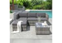 Flieks Gartenlounge-Set 2-tlg. Polyrattan mit Kissen und Tisch Bild 3