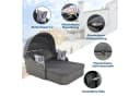 Merax Loungeset 5-tlg. Grau Polyrattan mit Sonnendach Bild 1