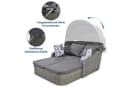 Merax Loungeset 5-tlg. Grau Polyrattan mit Sonnendach Bild 4