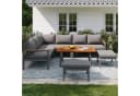 Merax Gartenlounge-Set 7-8 Pers. Grau Metall wetterfest Bild 4