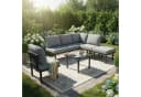 Merax Gartenlounge-Set 6-tlg. Grau Verzinktes Eisen Bild 1