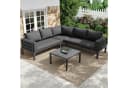 Merax Gartenlounge-Set 4-5-Sitzer Sofa Grau Bild 2
