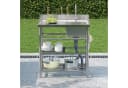 Flieks Outdoor-Küchenmodul Edelstahlspüle mit Wasserhahn Bild 3