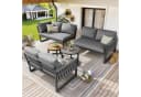 Flieks Gartenlounge-Set 6-Sitzer Metall Bild 2