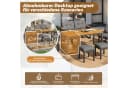 Flieks Gartenlounge-Set 6-Sitzer Grau mit abnehmbarem Tisch Bild 4