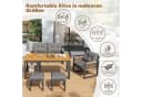 Flieks Gartenlounge-Set 6-Sitzer Grau mit abnehmbarem Tisch Bild 5