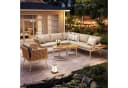 Flieks Gartenlounge-Set 6-Sitzer L-Form Beige Bild 1