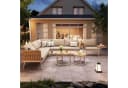 Flieks Gartenlounge-Set 6-Sitzer L-Form Beige Bild 3