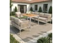 Flieks Gartenlounge-Set 7-Sitzer L-Form Beige Bild 3