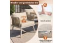 Flieks Gartenlounge-Set 7-Sitzer L-Form Beige Bild 5