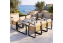 Flieks Garten-Essgruppe 7-tlg. Braunes Polyrattan Set mit 6 Stühlen & Tisch Bild 1