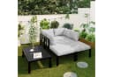 Flieks Gartenlounge-Set 6-Sitzer Grau Umwandelbar Bild 1