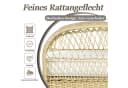 Flieks Balkonset 2 Stühle & Tisch Rattan Beige Bild 5