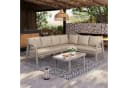 Flieks Gartenlounge-Set 6-Sitzer Beige mit Seilgeflecht Bild 3