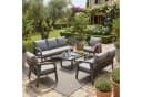 Flieks Gartenlounge-Set 7-tlg. Grau Geflecht Bild 1