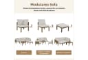 Flieks Gartenlounge-Set 6-Sitzer Beige Modular Bild 5