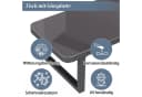 Merax Gartenlounge-Set 6-tlg. Beige/Grau mit Ecksofa & Couchtisch Bild 5