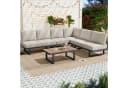 Flieks Gartenlounge-Set 6-Sitzer Grau mit Liegefunktion Bild 1