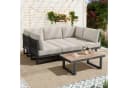 Flieks Gartenlounge-Set 6-Sitzer Grau mit Liegefunktion Bild 3