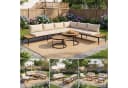 Flieks Gartenlounge-Set 6-tlg. Beige Akazienholz Metall Bild 2