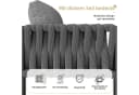 Flieks Gartenlounge-Set 3x 2-Sitzer-Sofa, Sessel, Hocker, Tisch Bild 4