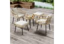 Flieks 5-teiliges Rattan Balkonset mit Kissen Bild 1
