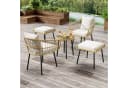 Flieks 5-teiliges Rattan Balkonset mit Kissen Bild 2