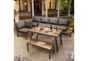 Flieks Gartenlounge-Set Outdoor 7-Sitzer Sitzgruppe Bild 3