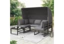 Flieks Gartenlounge-Set 5-Sitzer mit Sonnendach Bild 1