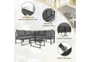 Flieks Gartenlounge-Set 5-Sitzer mit Sonnendach Bild 4