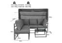 Flieks Gartenlounge-Set 5-Sitzer mit Sonnendach Bild 5