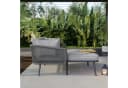 Flieks Gartenliege 2-Sitzer Gartensofa Sonnenliege Gartenlounge Balkonset aus Seil Bild 1