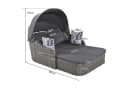 Flieks Gartenlounge-Set Polyrattan 2-Sitzer mit Sonnendach Bild 3