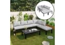Merax Gartenlounge-Set 6-Sitzer Grau Modular Bild 2