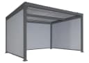 MCW Terrassendach Pergola Anthrazit Lamellen Seitenrollos Bild 1