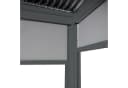 MCW Terrassendach Pergola Anthrazit Lamellen Seitenrollos Bild 4