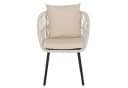 MCW Garten-Essgruppe 5-tlg. Aluminium Beige/Grau mit Polstern Bild 3