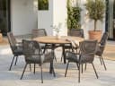 Lesli Living Garten-Essgruppe Monza 5-tlg. Teak & Aluminium Bild 2