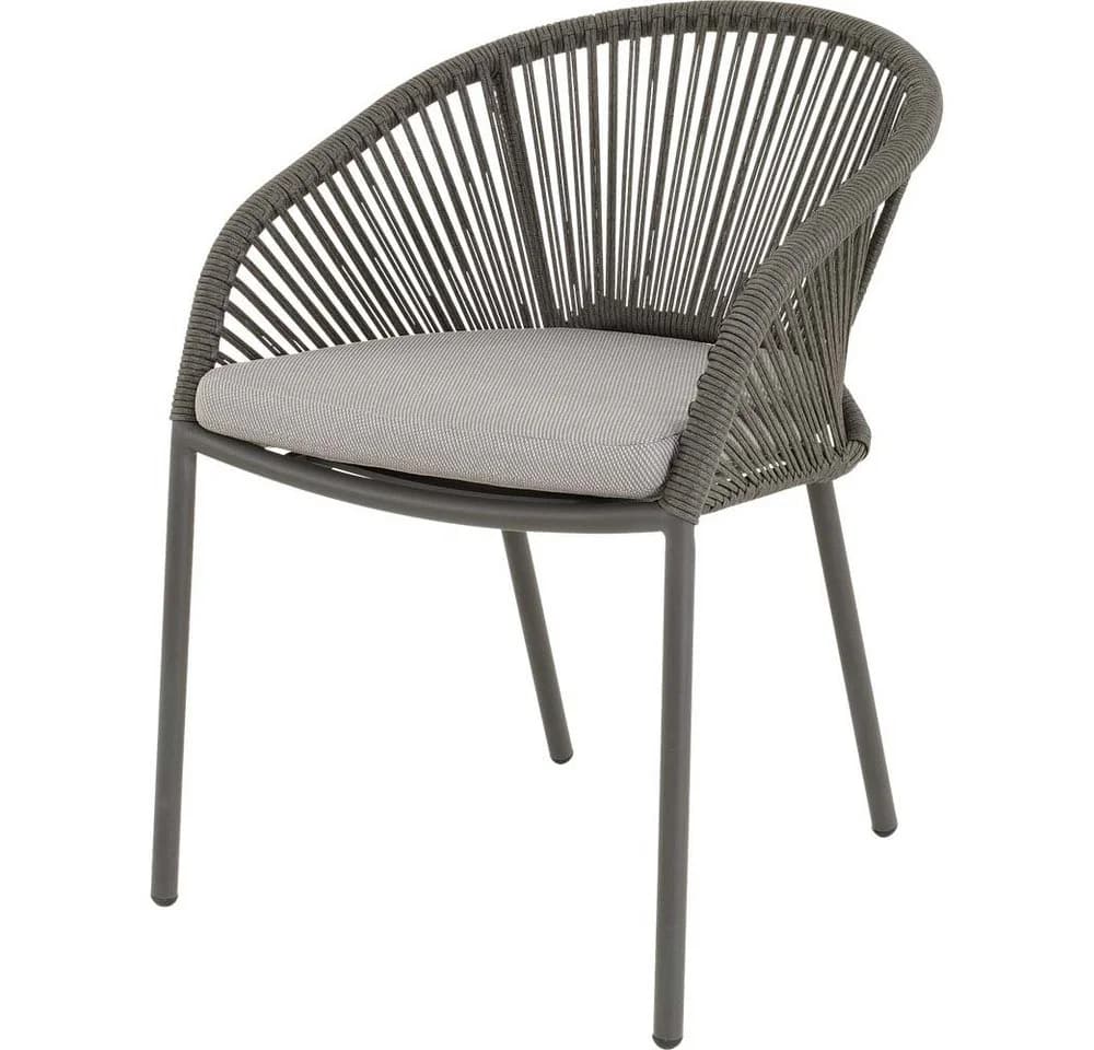 Lesli Living Garten-Essgruppe Arrezo Rund 120cm Aluminium Grau - Bild 3