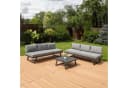 Focus Garden Gartenlounge-Set Modular 5-tlg. Grau Aluminium mit Kissen Bild 2